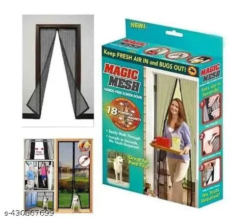 Magnetic Mosquito Net for Door – Self-Closing Mesh Screen (No Drilling)