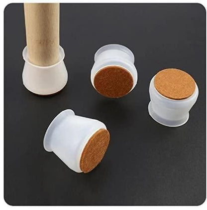 Rubber Chair Leg Caps – Non-Slip Floor Protector Pads (Pack of 4)