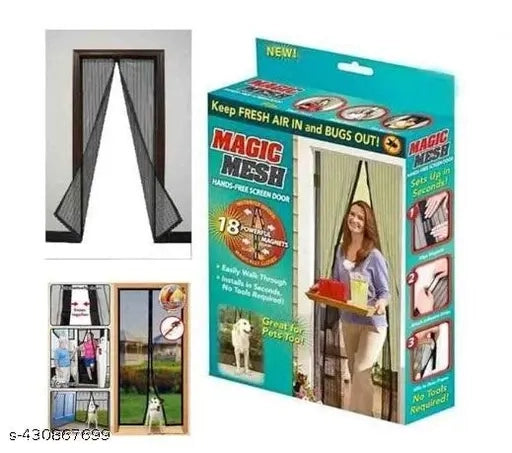 Magnetic Mosquito Net for Door – Self-Closing Mesh Screen (No Drilling)